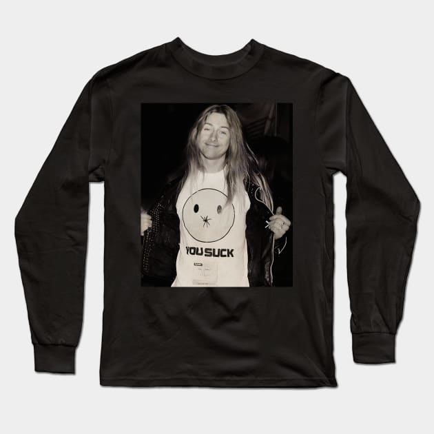 Jerry Cantrell Funny Tee Long Sleeve T-Shirt by Keenan Cloths